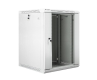 LANBERG Szafa instalacyjna wisząca 19'' 15U 600X600mm szara (drzwi szklane) WF01-6615-10S - 455397 - zdjęcie 3
